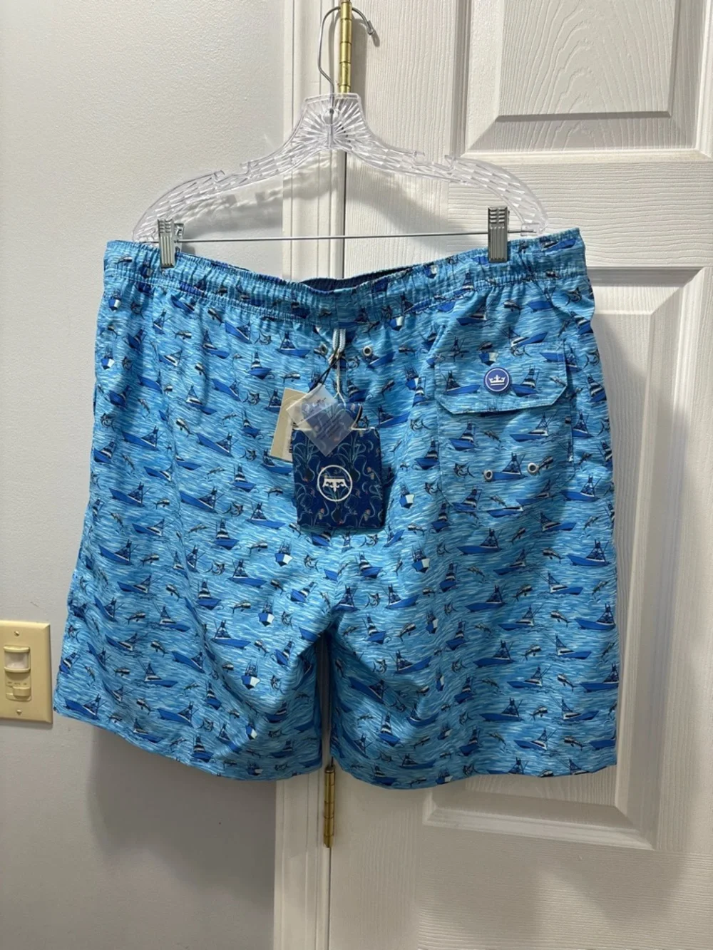 Peter Millar Gulf Stream Swim Trunks With Koozie NWT Size XL